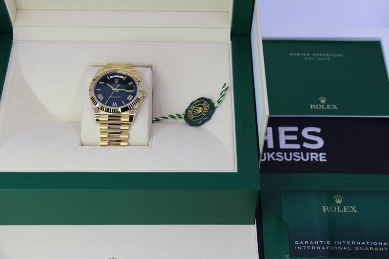 ROLEX DAY-DATE 40 228238 GREEN OMBRÉ - NEW *RESERVERET - Billede 5